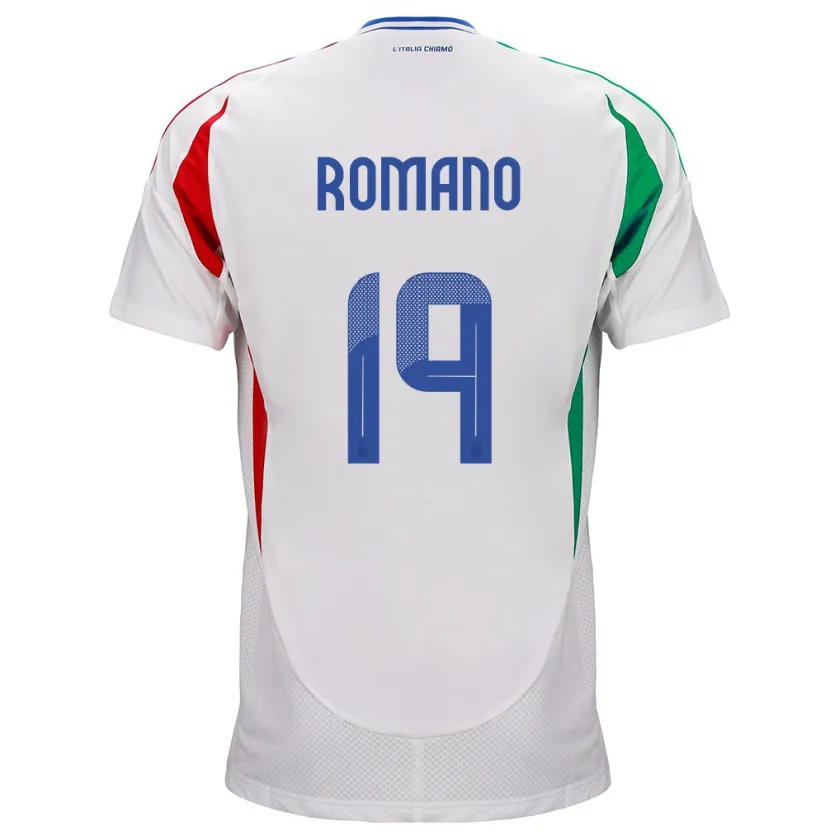 Danxen Damen Italien Marco Romano #19 Weiß Auswärtstrikot Trikot 24-26 T-Shirt Schweiz