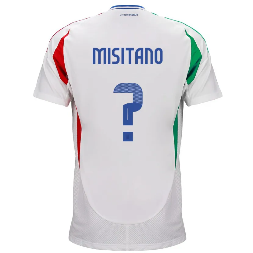 Danxen Damen Italien Giulio Misitano #0 Weiß Auswärtstrikot Trikot 24-26 T-Shirt Schweiz