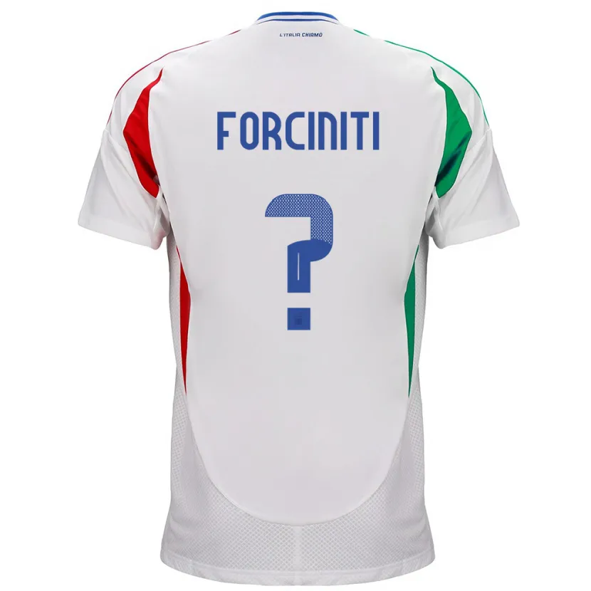 Danxen Damen Italien Luigi Forciniti #0 Weiß Auswärtstrikot Trikot 24-26 T-Shirt Schweiz