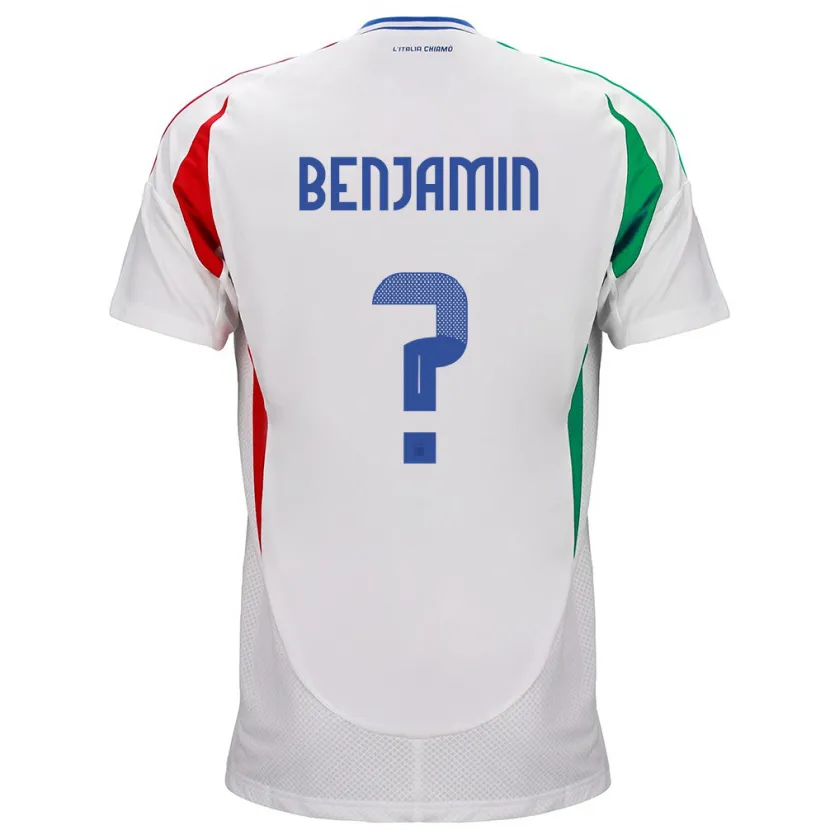 Danxen Damen Italien Emanuel Benjamin #0 Weiß Auswärtstrikot Trikot 24-26 T-Shirt Schweiz