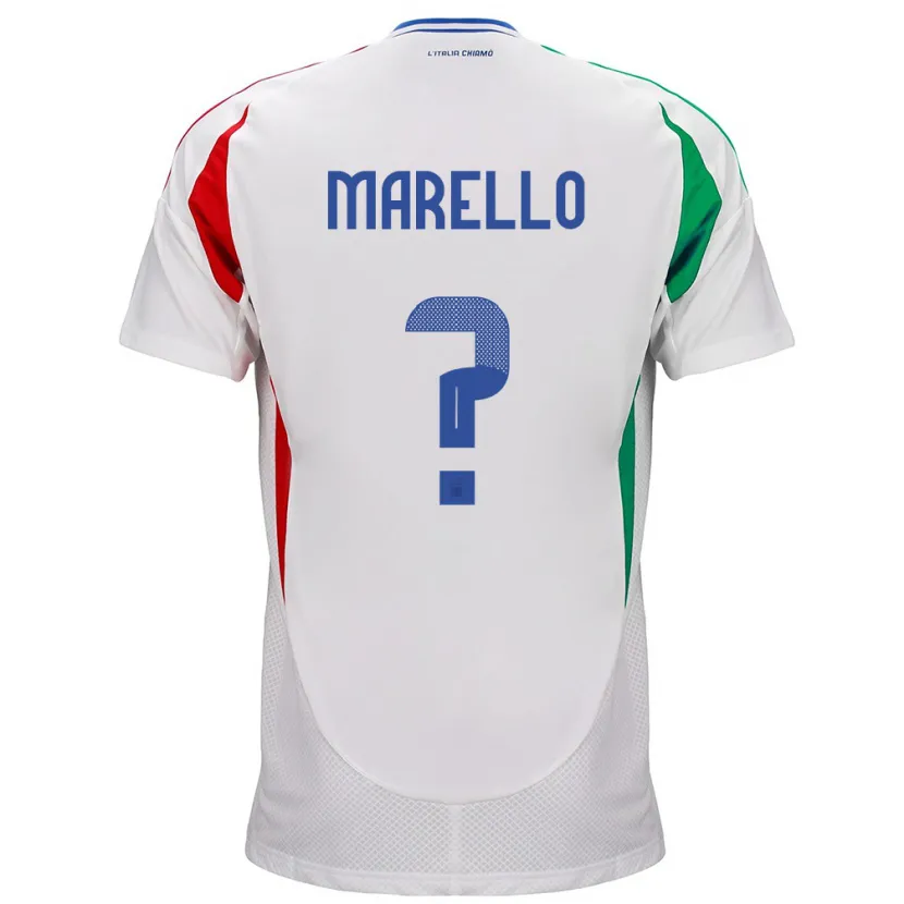 Danxen Damen Italien Mattia Marello #0 Weiß Auswärtstrikot Trikot 24-26 T-Shirt Schweiz
