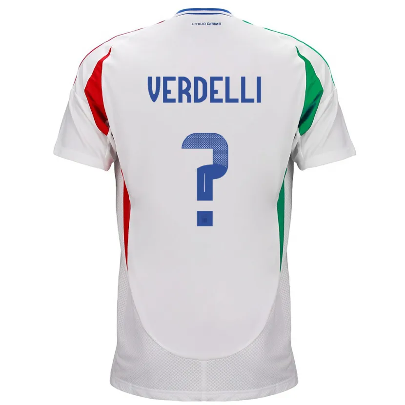 Danxen Damen Italien Davide Verdelli #0 Weiß Auswärtstrikot Trikot 24-26 T-Shirt Schweiz