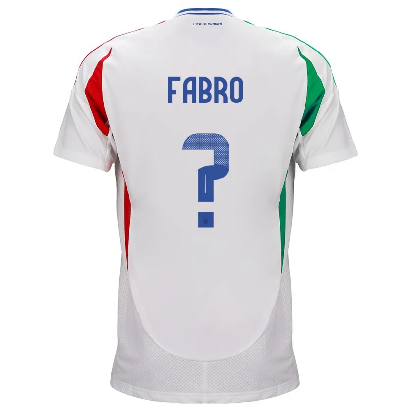 Danxen Damen Italien Jacopo Del Fabro #0 Weiß Auswärtstrikot Trikot 24-26 T-Shirt Schweiz