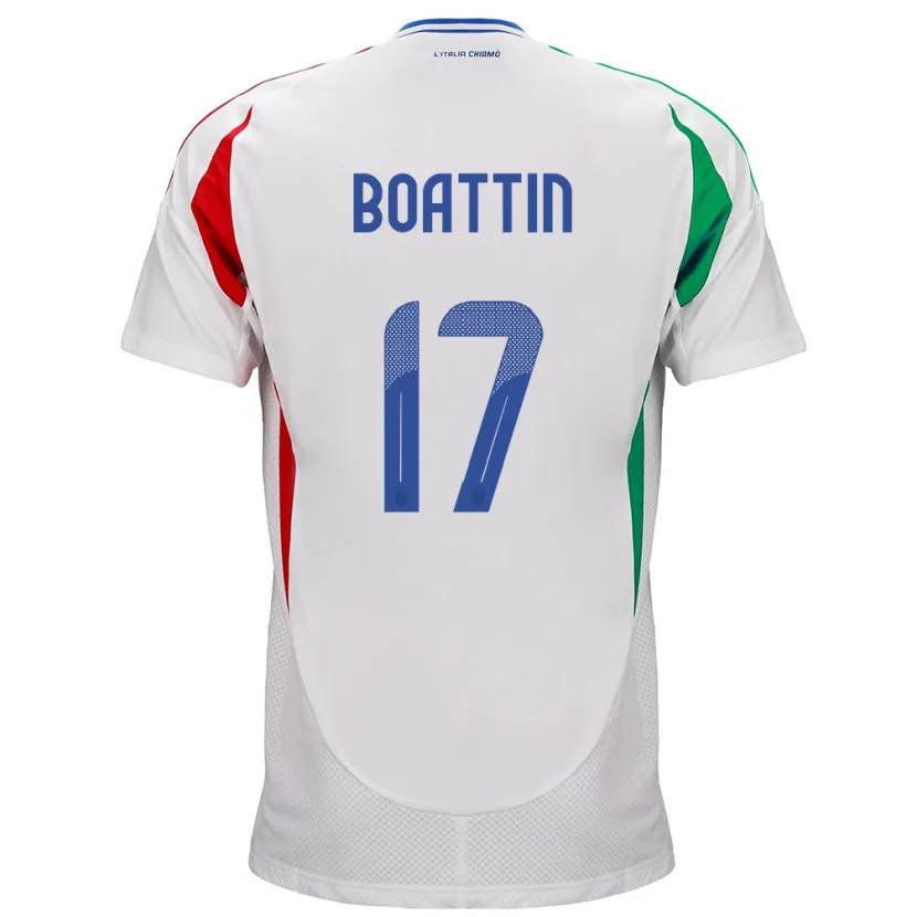 Danxen Damen Italien Lisa Boattin #17 Weiß Auswärtstrikot Trikot 24-26 T-Shirt Schweiz