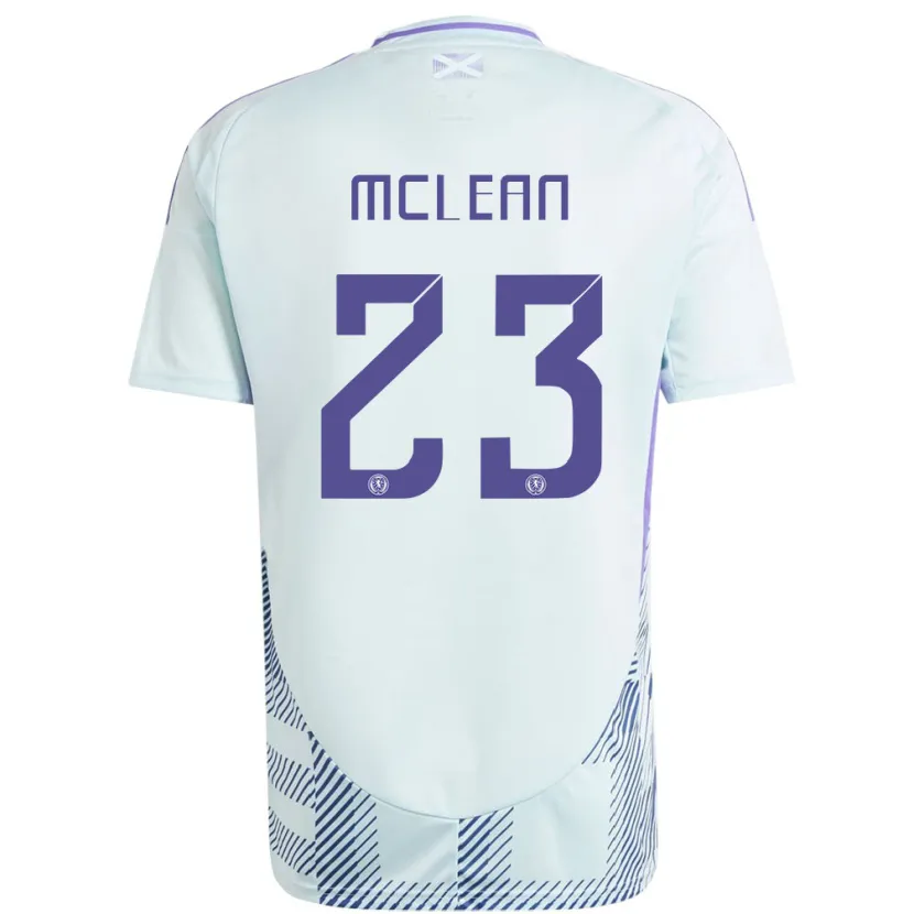 Danxen Damen Schottland Kenny Mclean #23 Helles Mintblau Auswärtstrikot Trikot 24-26 T-Shirt Schweiz