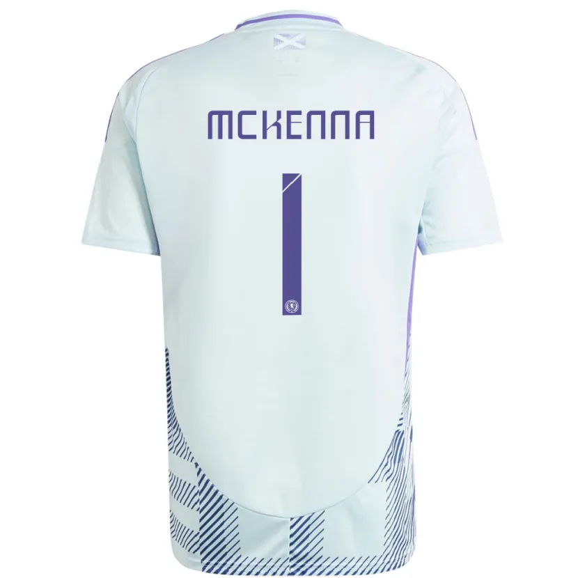 Danxen Damen Schottland Callan Mckenna #1 Helles Mintblau Auswärtstrikot Trikot 24-26 T-Shirt Schweiz