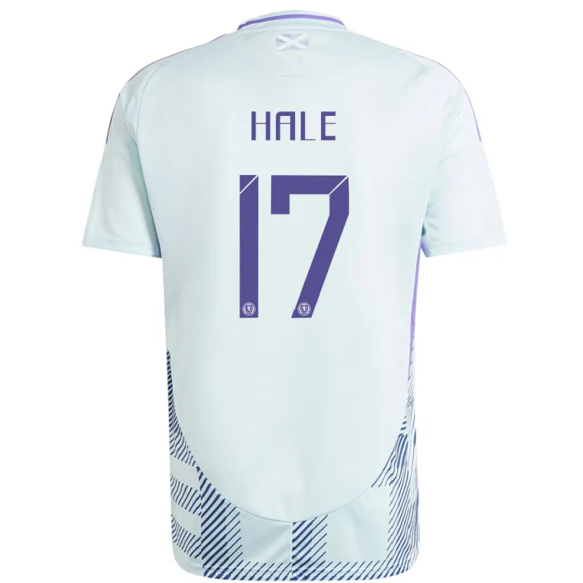 Danxen Damen Schottland Finlay Hale #17 Helles Mintblau Auswärtstrikot Trikot 24-26 T-Shirt Schweiz