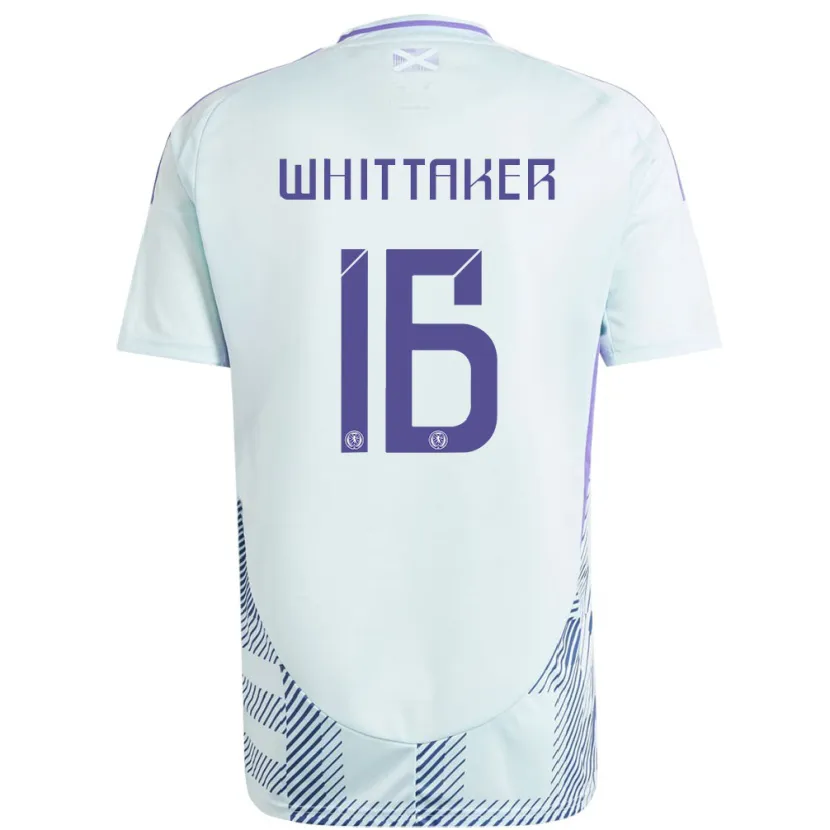 Danxen Damen Schottland Rory Whittaker #16 Helles Mintblau Auswärtstrikot Trikot 24-26 T-Shirt Schweiz