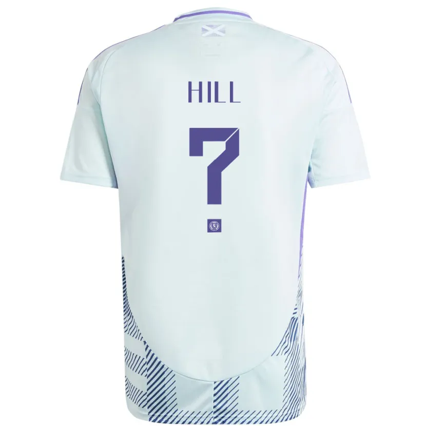 Danxen Damen Schottland Kathryn Hill #0 Helles Mintblau Auswärtstrikot Trikot 24-26 T-Shirt Schweiz