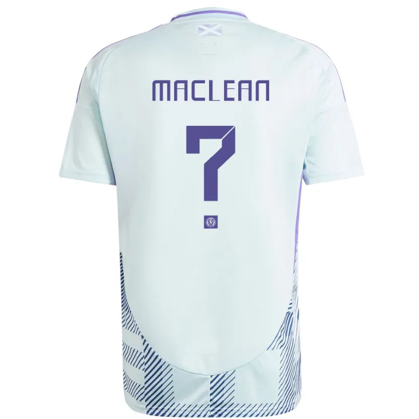 Danxen Damen Schottland Kirsty Maclean #0 Helles Mintblau Auswärtstrikot Trikot 24-26 T-Shirt Schweiz