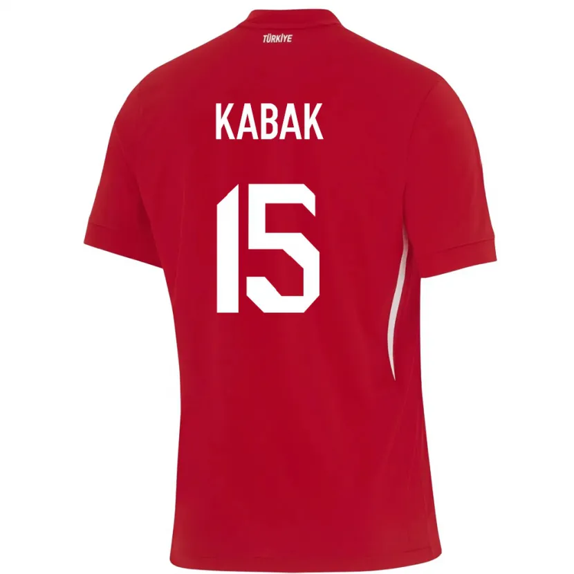Danxen Damen Türkei Ozan Kabak #15 Rot Auswärtstrikot Trikot 24-26 T-Shirt Schweiz