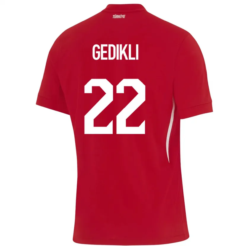 Danxen Damen Türkei Berkant Gedikli #22 Rot Auswärtstrikot Trikot 24-26 T-Shirt Schweiz