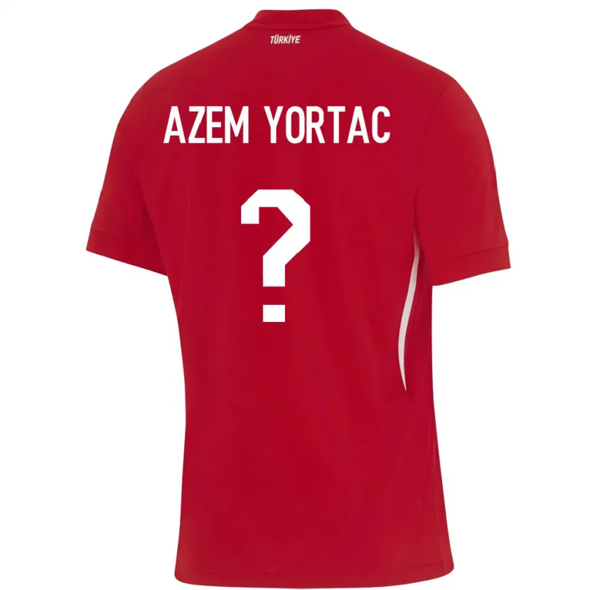 Danxen Damen Türkei Mustafa Azem Yortaç #0 Rot Auswärtstrikot Trikot 24-26 T-Shirt Schweiz