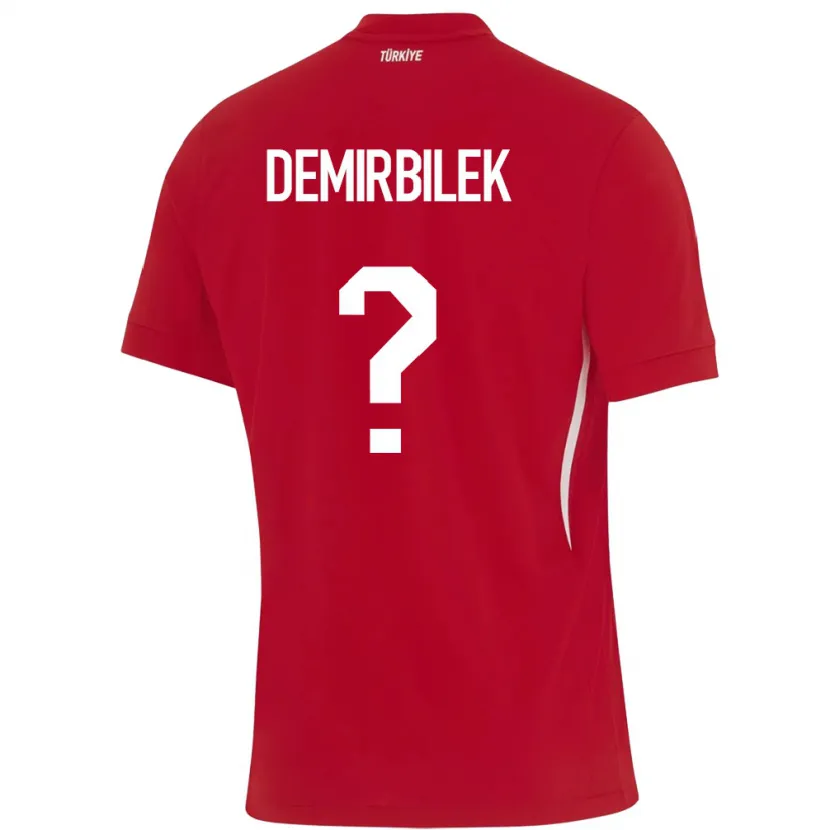 Danxen Damen Türkei Ali Demirbilek #0 Rot Auswärtstrikot Trikot 24-26 T-Shirt Schweiz