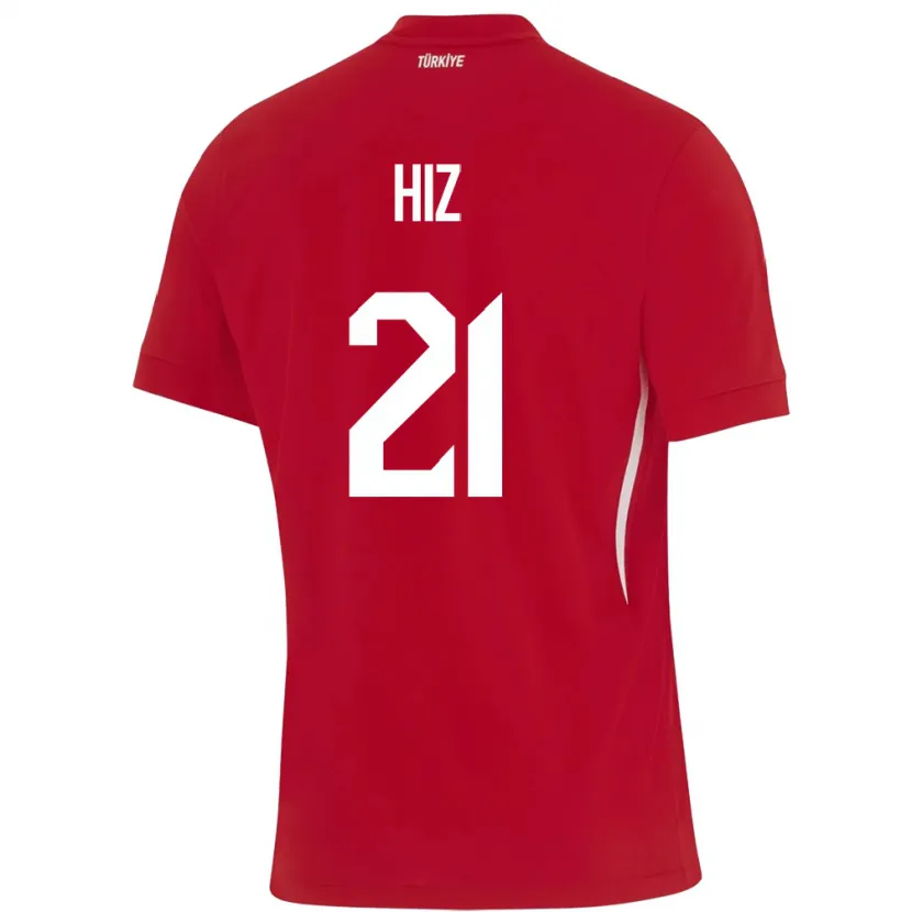 Danxen Damen Türkei Gülbin Hız #21 Rot Auswärtstrikot Trikot 24-26 T-Shirt Schweiz