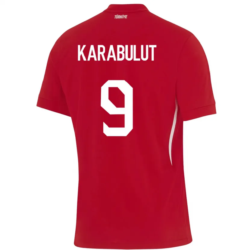 Danxen Damen Türkei Arzu Karabulut #9 Rot Auswärtstrikot Trikot 24-26 T-Shirt Schweiz