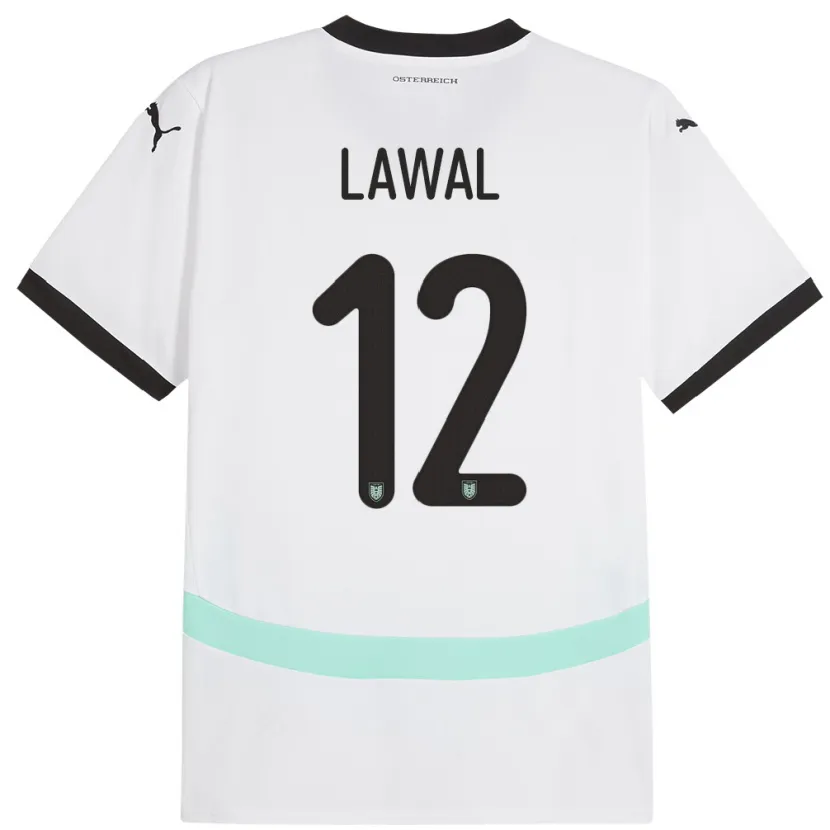 Danxen Damen Österreich Tobias Lawal #12 Weiß Auswärtstrikot Trikot 24-26 T-Shirt Schweiz