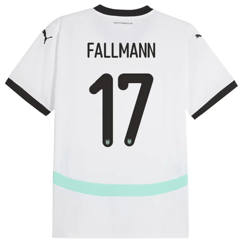 Danxen Damen Österreich Pascal Fallmann #17 Weiß Auswärtstrikot Trikot 24-26 T-Shirt Schweiz