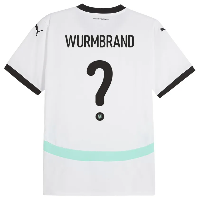 Danxen Damen Österreich Nikolaus Wurmbrand #0 Weiß Auswärtstrikot Trikot 24-26 T-Shirt Schweiz