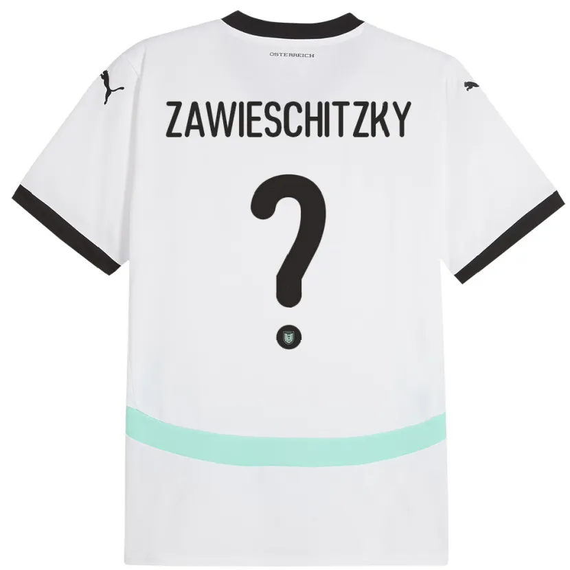 Danxen Damen Österreich Christian Zawieschitzky #0 Weiß Auswärtstrikot Trikot 24-26 T-Shirt Schweiz