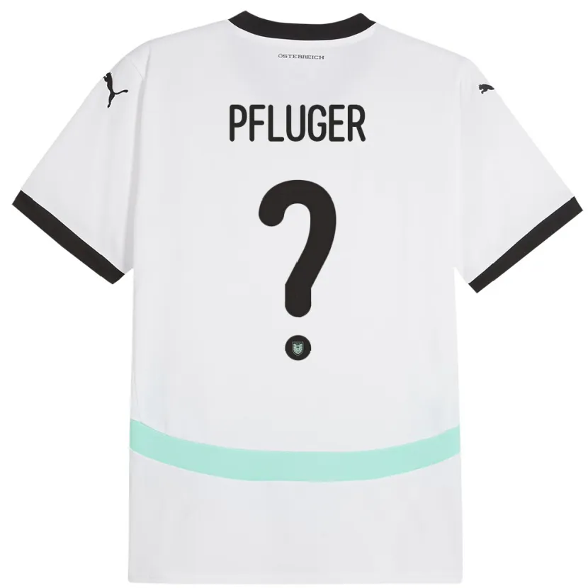 Danxen Damen Österreich Luis Pfluger #0 Weiß Auswärtstrikot Trikot 24-26 T-Shirt Schweiz