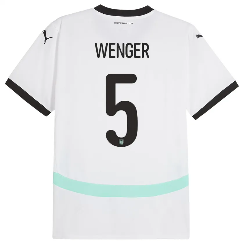 Danxen Damen Österreich Claudia Wenger #5 Weiß Auswärtstrikot Trikot 24-26 T-Shirt Schweiz
