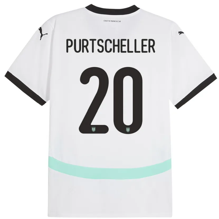 Danxen Damen Österreich Lilli Purtscheller #20 Weiß Auswärtstrikot Trikot 24-26 T-Shirt Schweiz