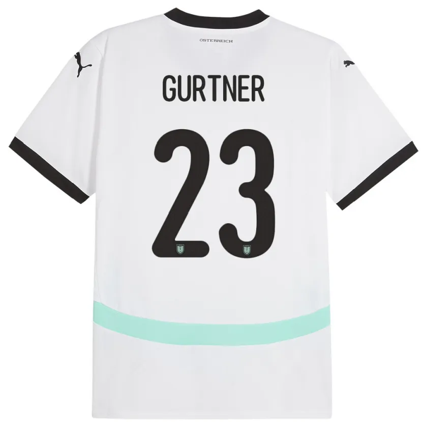 Danxen Damen Österreich Andrea Gurtner #23 Weiß Auswärtstrikot Trikot 24-26 T-Shirt Schweiz