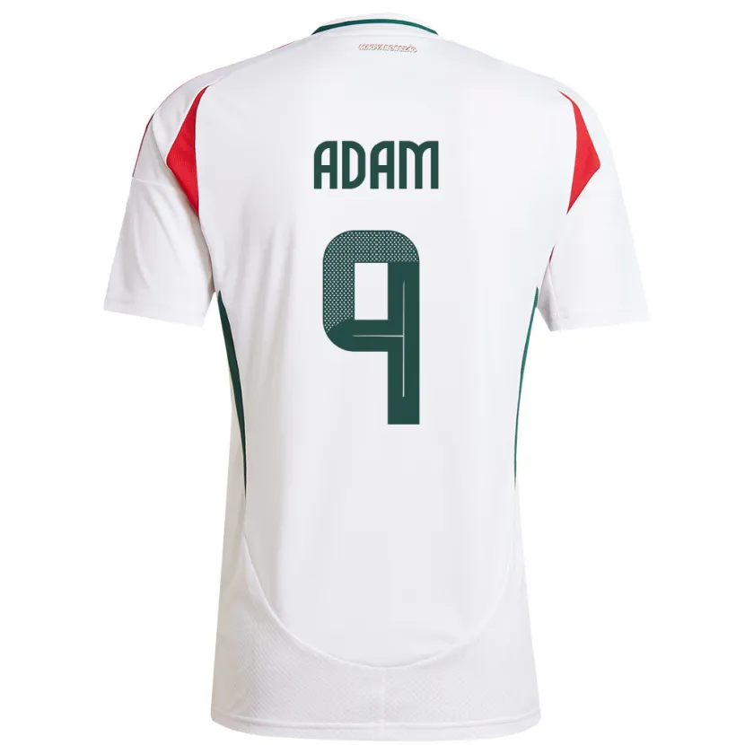 Danxen Damen Ungarn Martin Ádám #9 Weiß Auswärtstrikot Trikot 24-26 T-Shirt Schweiz