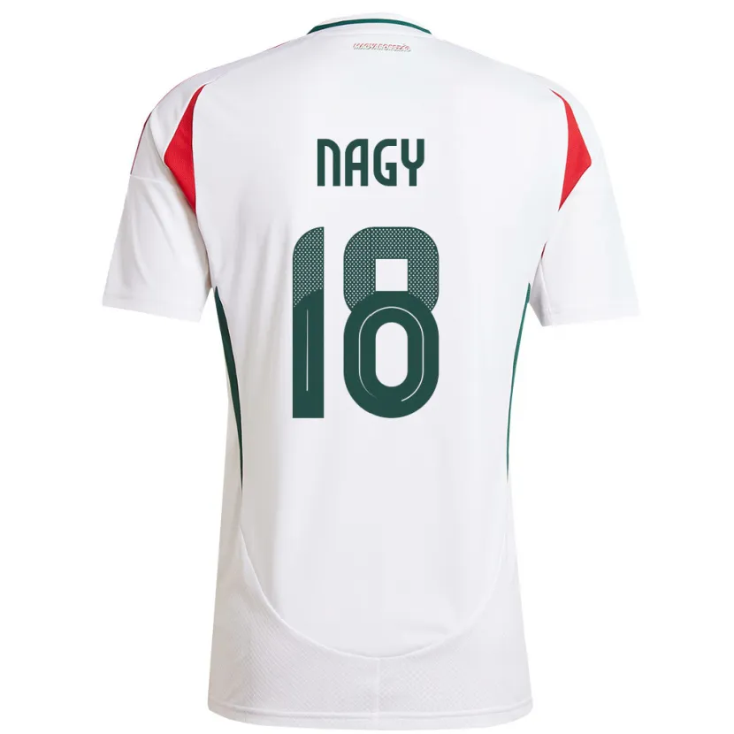 Danxen Damen Ungarn Zsolt Nagy #18 Weiß Auswärtstrikot Trikot 24-26 T-Shirt Schweiz