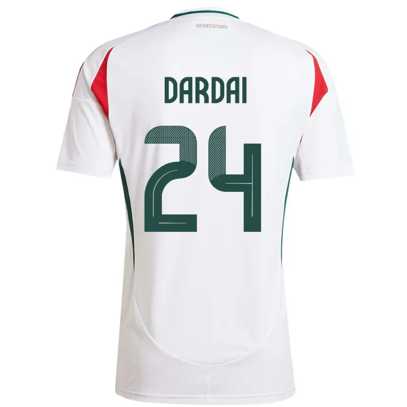 Danxen Damen Ungarn Márton Dárdai #24 Weiß Auswärtstrikot Trikot 24-26 T-Shirt Schweiz