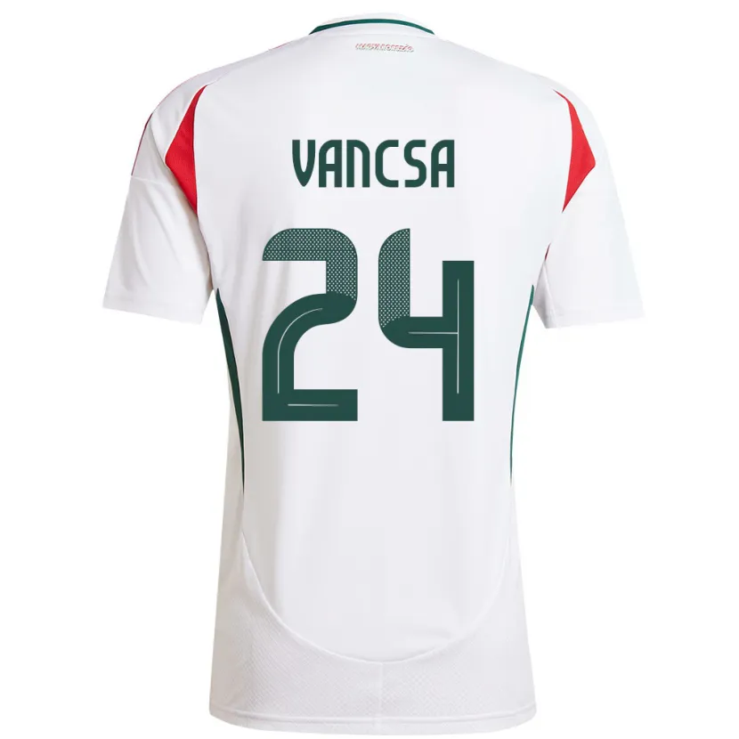 Danxen Damen Ungarn Zalán Vancsa #24 Weiß Auswärtstrikot Trikot 24-26 T-Shirt Schweiz