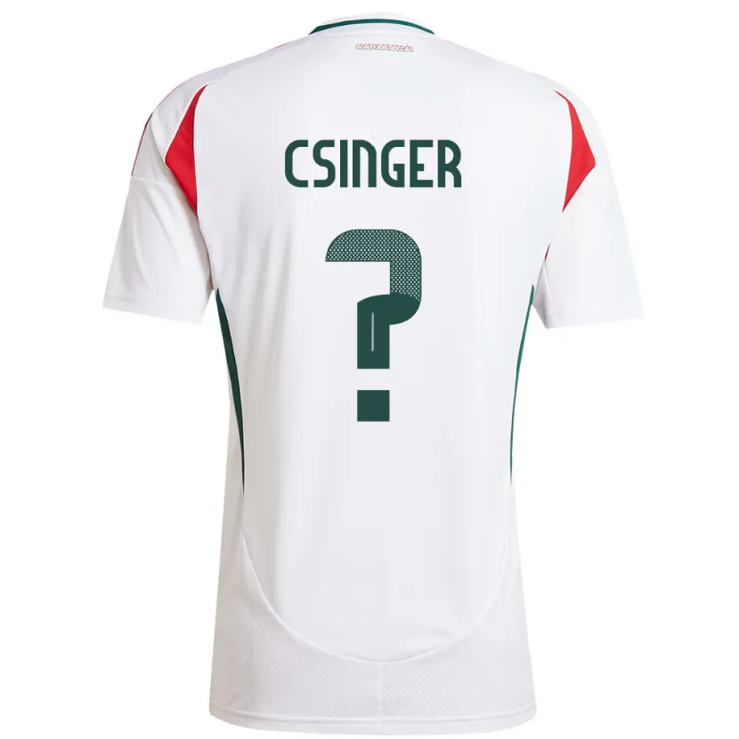 Danxen Damen Ungarn Márk Csinger #0 Weiß Auswärtstrikot Trikot 24-26 T-Shirt Schweiz