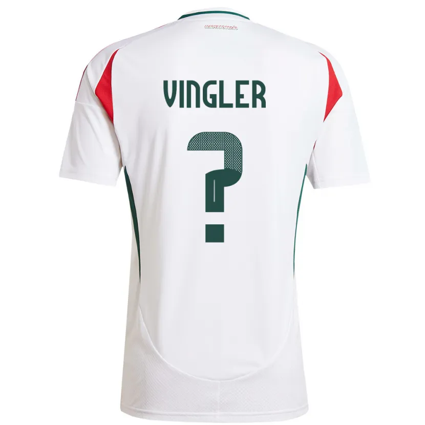 Danxen Damen Ungarn László Vingler #0 Weiß Auswärtstrikot Trikot 24-26 T-Shirt Schweiz