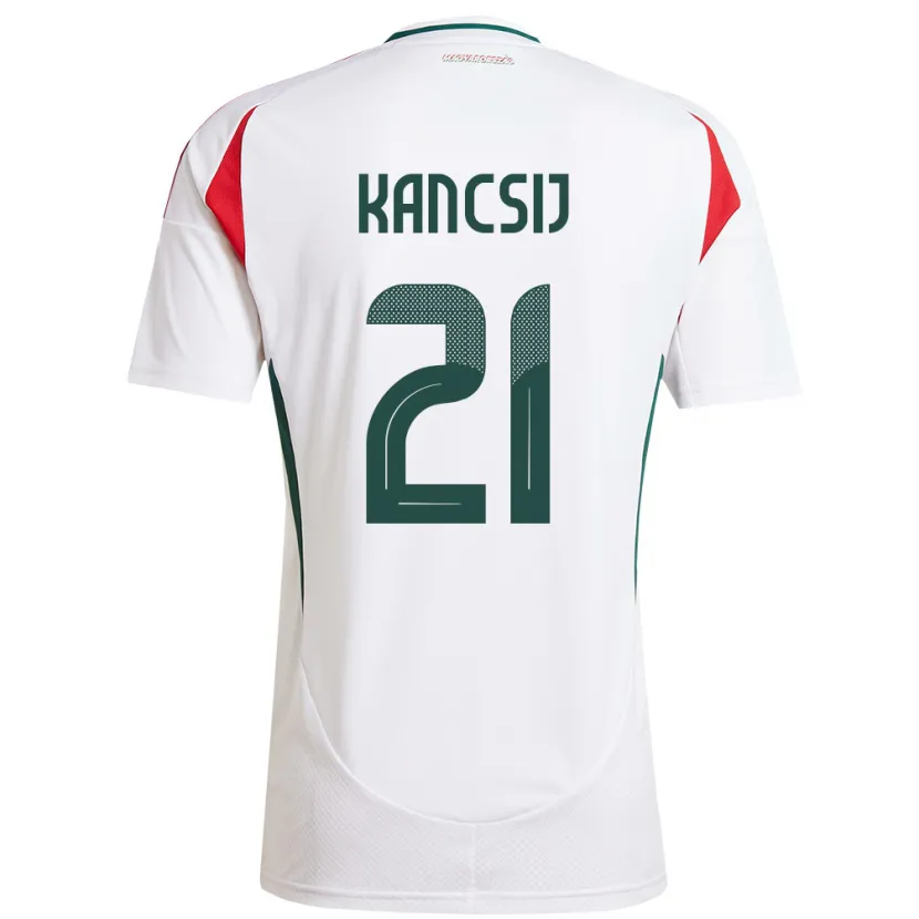 Danxen Damen Ungarn Artúr Kancsij #21 Weiß Auswärtstrikot Trikot 24-26 T-Shirt Schweiz