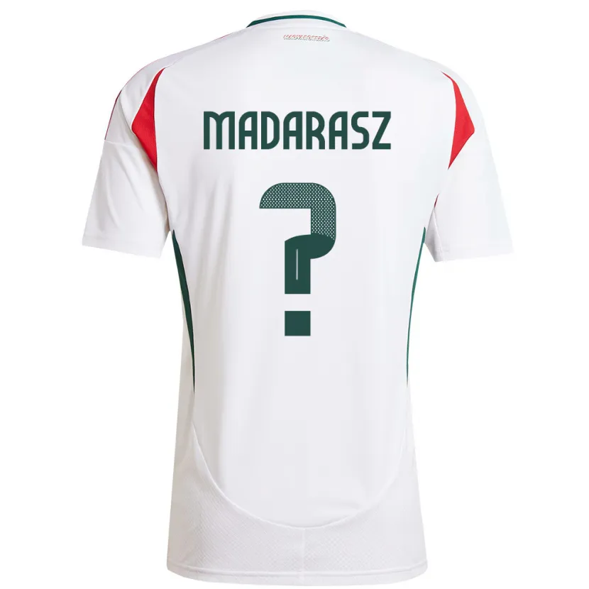 Danxen Damen Ungarn Ádám Madarász #0 Weiß Auswärtstrikot Trikot 24-26 T-Shirt Schweiz