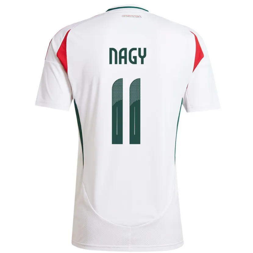Danxen Damen Ungarn Virág Nagy #11 Weiß Auswärtstrikot Trikot 24-26 T-Shirt Schweiz