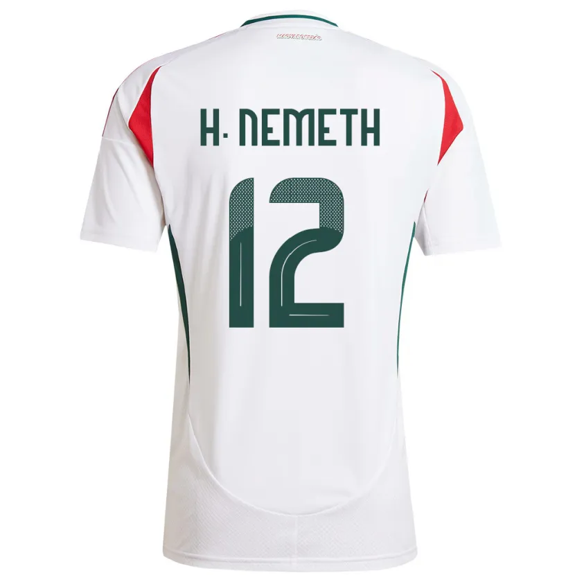 Danxen Damen Ungarn Hanna Németh #12 Weiß Auswärtstrikot Trikot 24-26 T-Shirt Schweiz