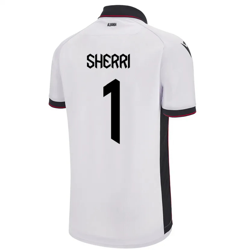 Danxen Damen Albanien Alen Sherri #1 Weiß Auswärtstrikot Trikot 24-26 T-Shirt Schweiz