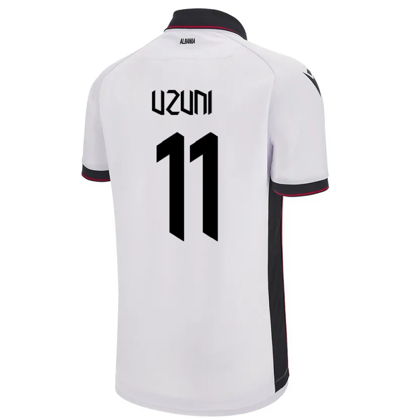 Danxen Damen Albanien Myrto Uzuni #11 Weiß Auswärtstrikot Trikot 24-26 T-Shirt Schweiz