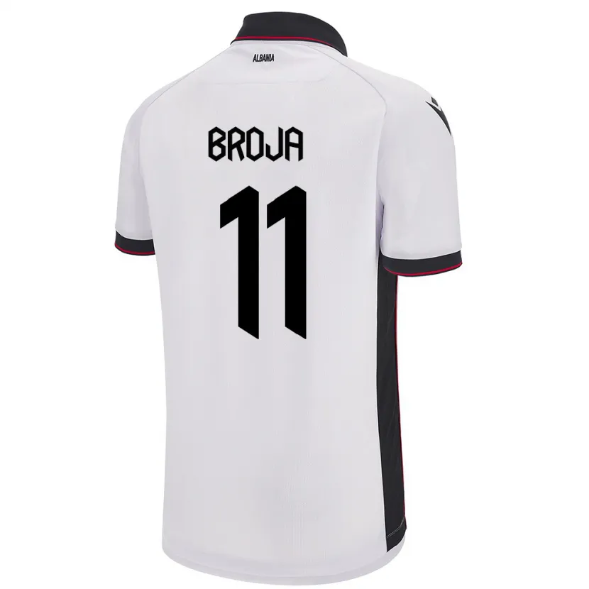 Danxen Damen Albanien Armando Broja #11 Weiß Auswärtstrikot Trikot 24-26 T-Shirt Schweiz