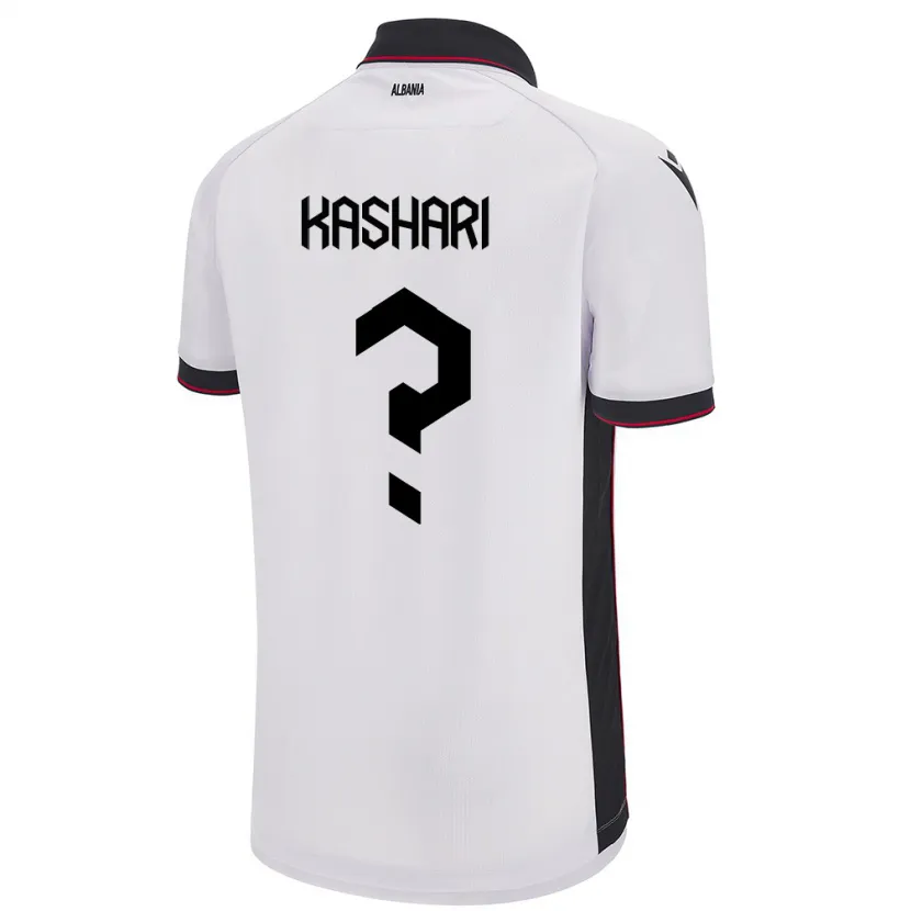 Danxen Damen Albanien Klaus Kashari #0 Weiß Auswärtstrikot Trikot 24-26 T-Shirt Schweiz