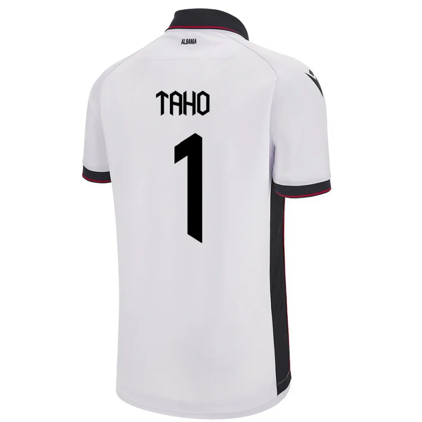 Danxen Damen Albanien Alain Taho #1 Weiß Auswärtstrikot Trikot 24-26 T-Shirt Schweiz