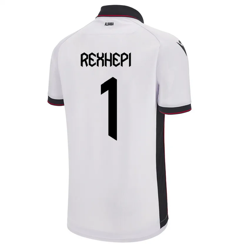 Danxen Damen Albanien Viona Rexhepi #1 Weiß Auswärtstrikot Trikot 24-26 T-Shirt Schweiz