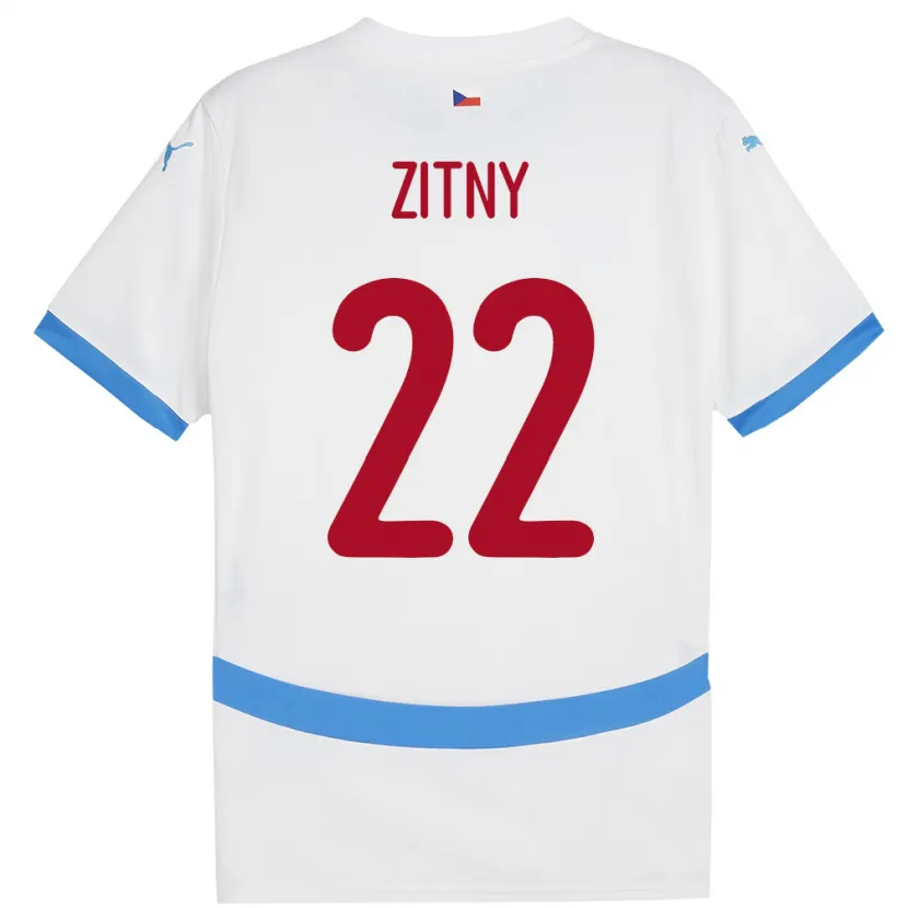 Danxen Damen Tschechien Matej Zitny #22 Weiß Auswärtstrikot Trikot 24-26 T-Shirt Schweiz