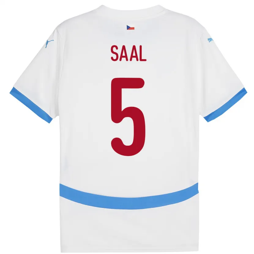 Danxen Damen Tschechien Lukas Saal #5 Weiß Auswärtstrikot Trikot 24-26 T-Shirt Schweiz