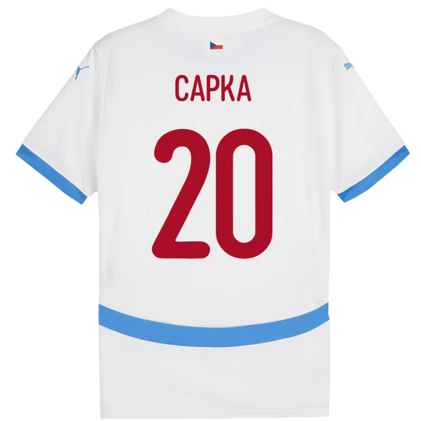 Danxen Damen Tschechien Filip Capka #20 Weiß Auswärtstrikot Trikot 24-26 T-Shirt Schweiz