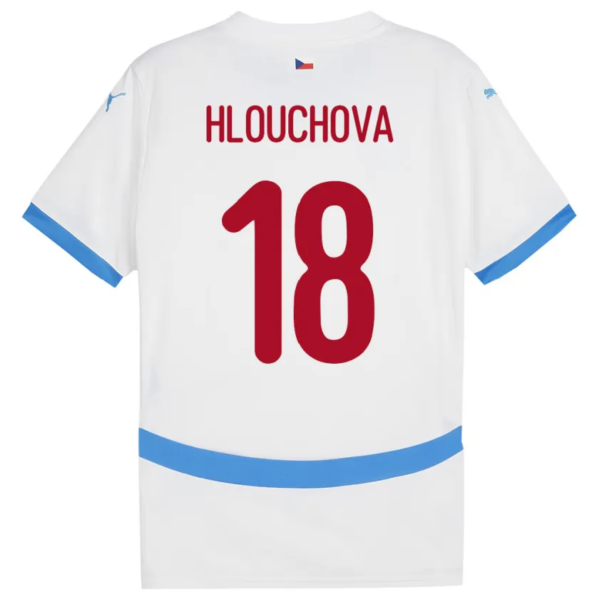 Danxen Damen Tschechien Radka Hlouchová #18 Weiß Auswärtstrikot Trikot 24-26 T-Shirt Schweiz