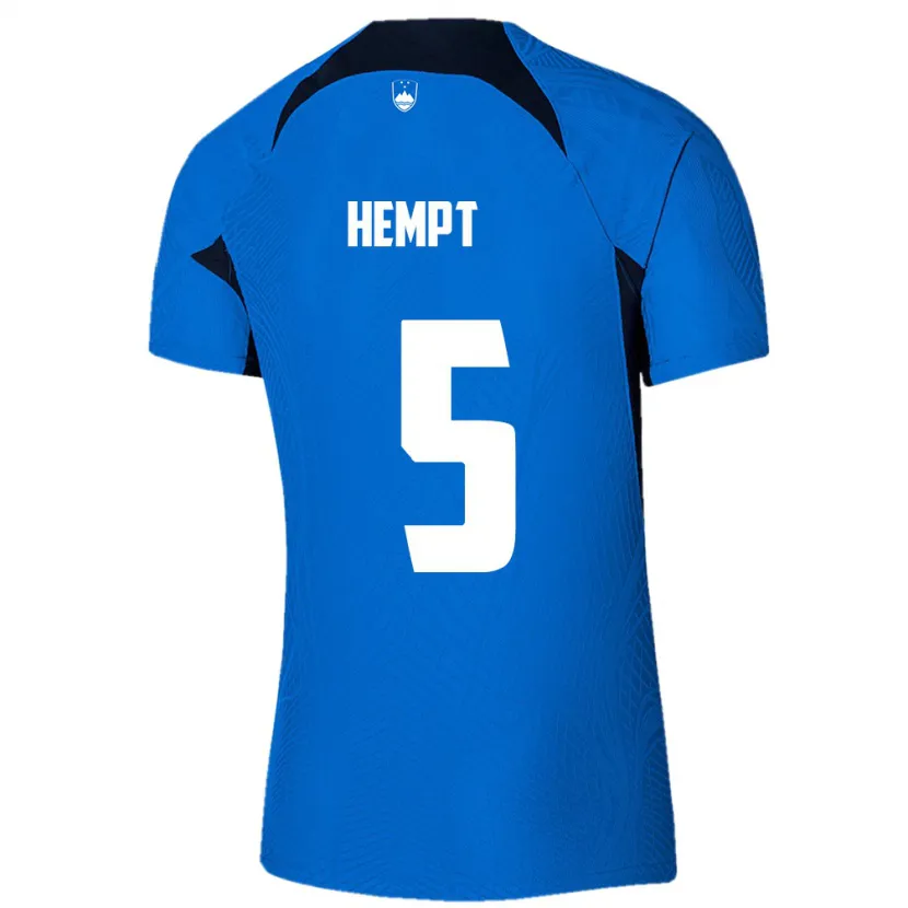 Danxen Damen Slowenien Lukas Hempt #5 Blau Auswärtstrikot Trikot 24-26 T-Shirt Schweiz