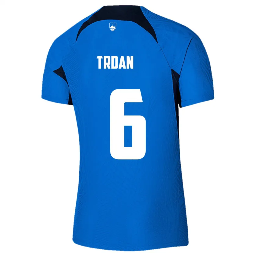 Danxen Damen Slowenien Miha Trdan #6 Blau Auswärtstrikot Trikot 24-26 T-Shirt Schweiz